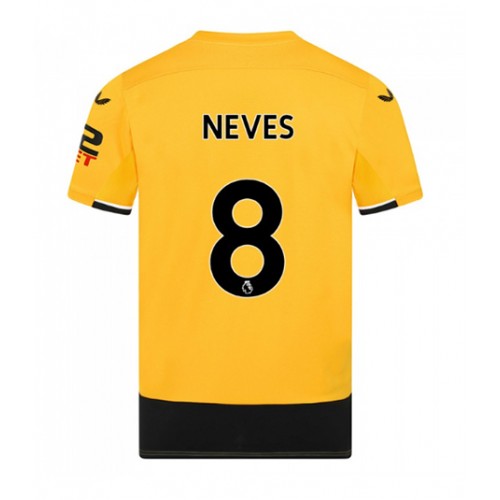 Wolves Ruben Neves #8 Hjemmedrakt 2022-23 Kortermet Wolves Ruben Neves #8 Hjemmedrakt 2022-23 Kortermet